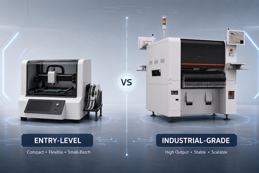 2-10 Entry-Level vs Industrial Pick and Place Machines 2-10 начального уровня по сравнению с промышленными машинами для захвата и размещения