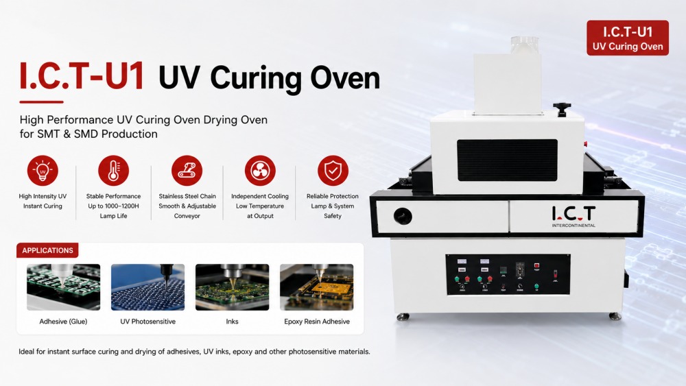 I.C.T-U1 UV Curing Oven I.C.T-UV-отверстие UV