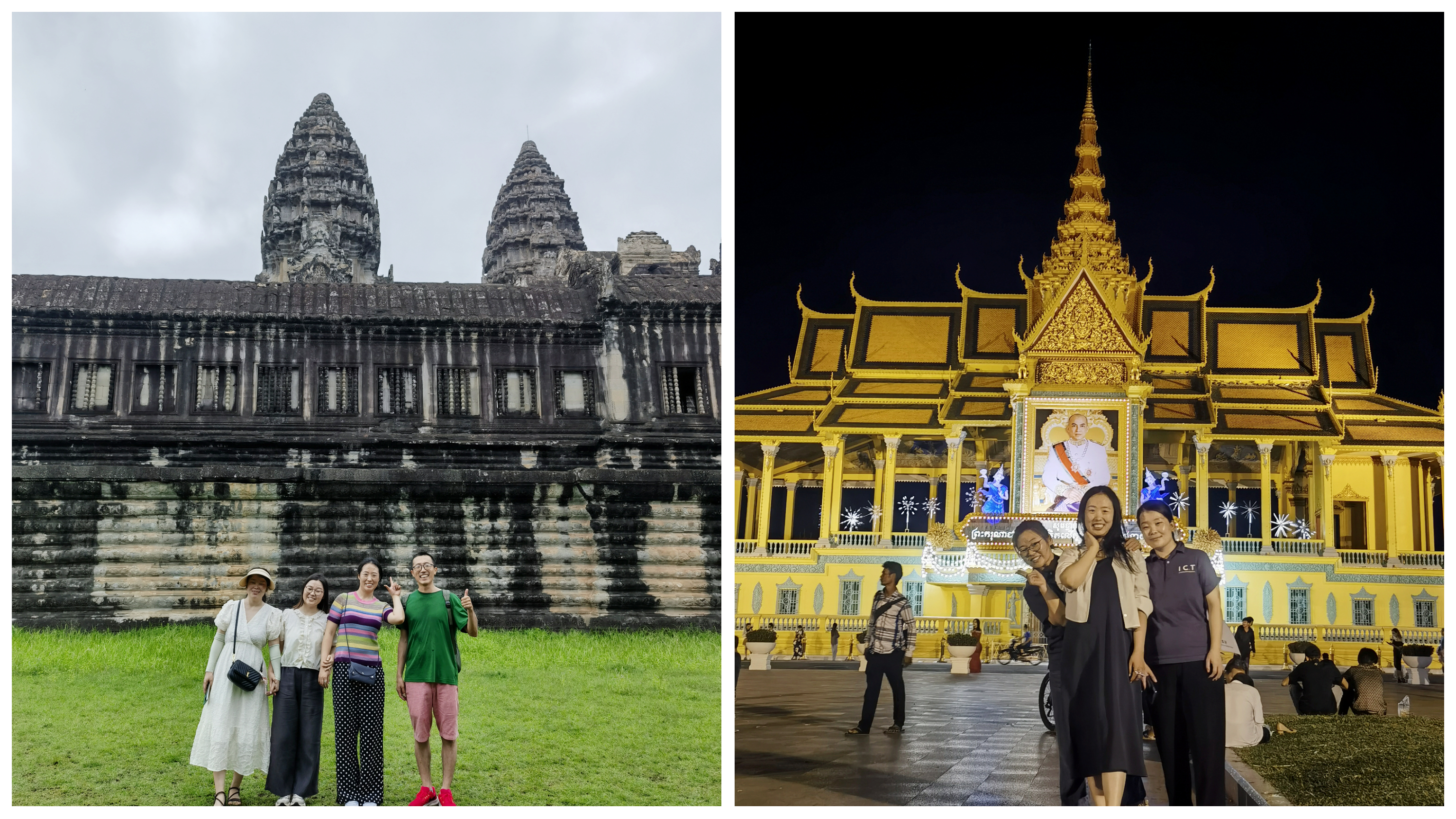 Большой дворец Камбоджи и Ангкор-Ват