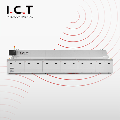 I.C.T-L12 |12-зонная печь для пайки оплавлением по индивидуальному заказу LED Промышленная печь для SMT