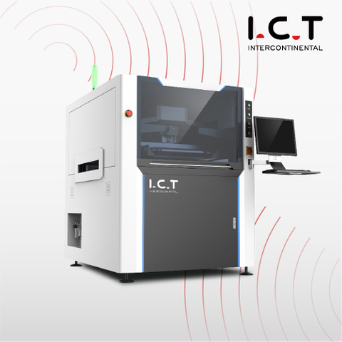 Полностью автоматический онлайн-принтер SMT LED с рамкой экрана для паяльной пасты, модель высокого класса I.C.T-6534