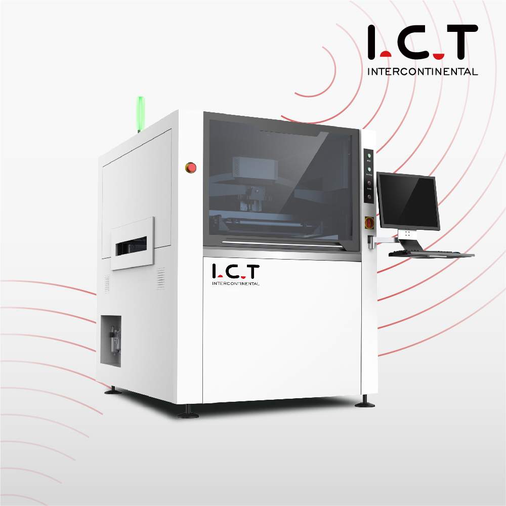 Полностью автоматический онлайн-принтер SMT LED с рамкой экрана для паяльной пасты, модель высокого класса I.C.T-6534