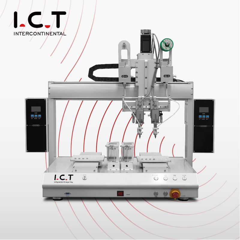 I.C.T |Игрушечный PCB декартовый автоматический светодиодный робот для точечной пайки, аккумулятор, машина