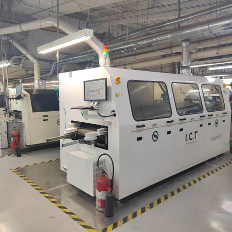 I.C.T | Волновая паяльная машина Acrab 350/450 Паяльная машина DIP с двойной головкой