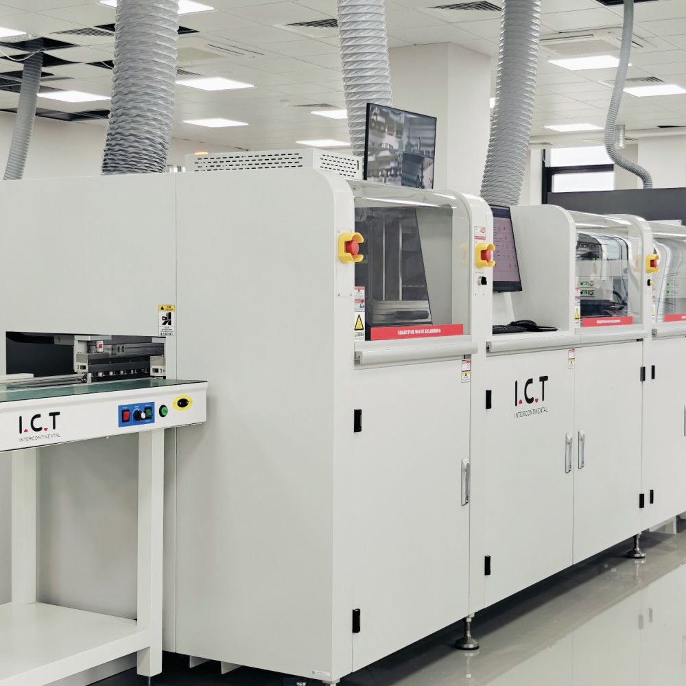 I.C.T | Настольный аппарат для селективной пайки THT Автономный аппарат для волновой пайки PCB