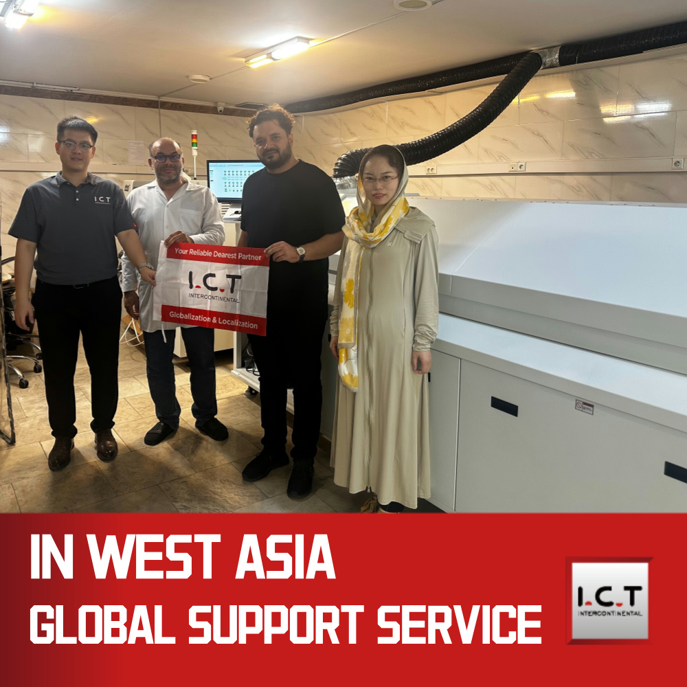 I.C.T | 9 зон SMT Инфракрасная печь оплавления SMT Цена сборочного станка