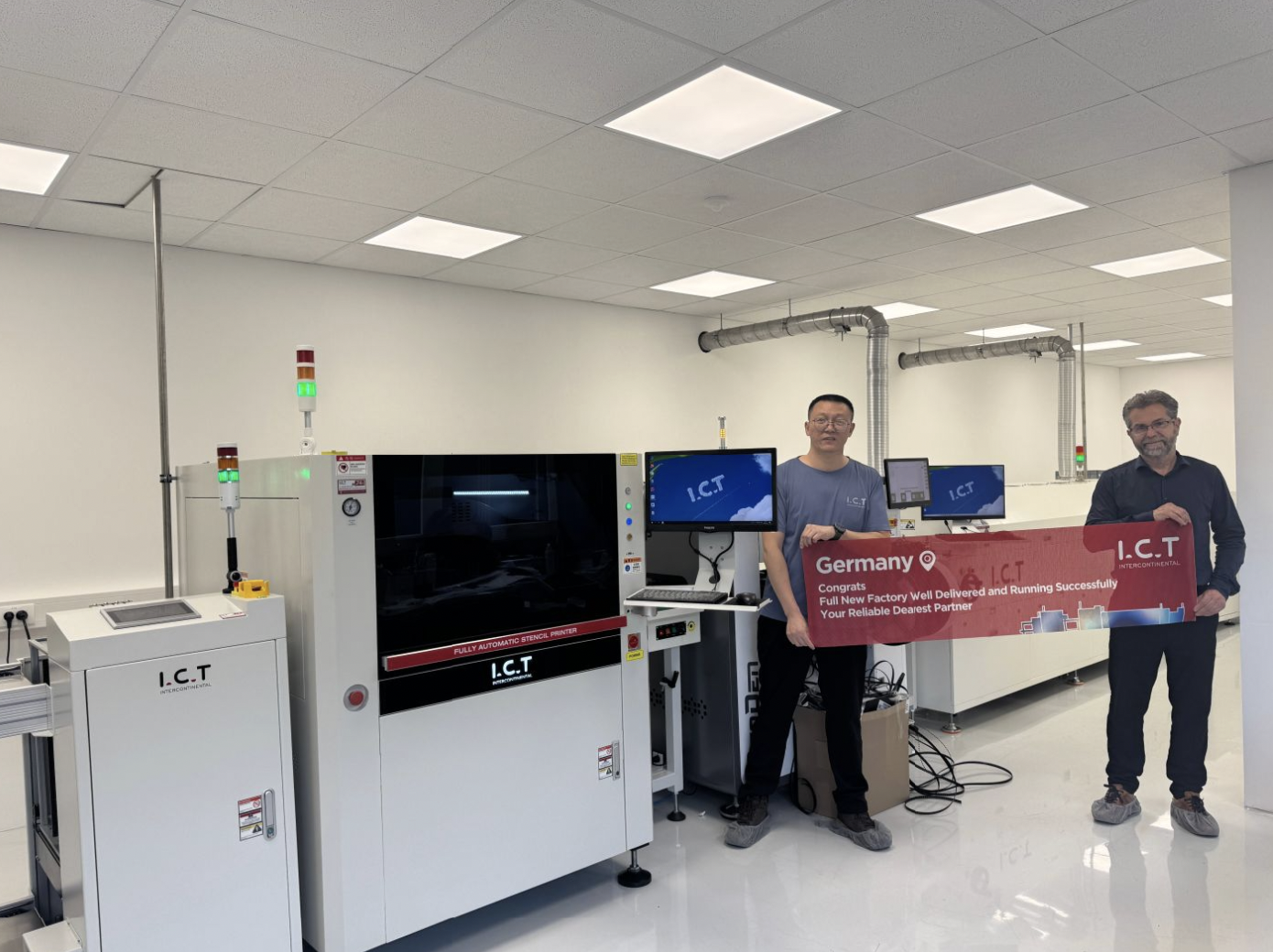 I.C.T SMT полная строка установлена ​​успешно.png