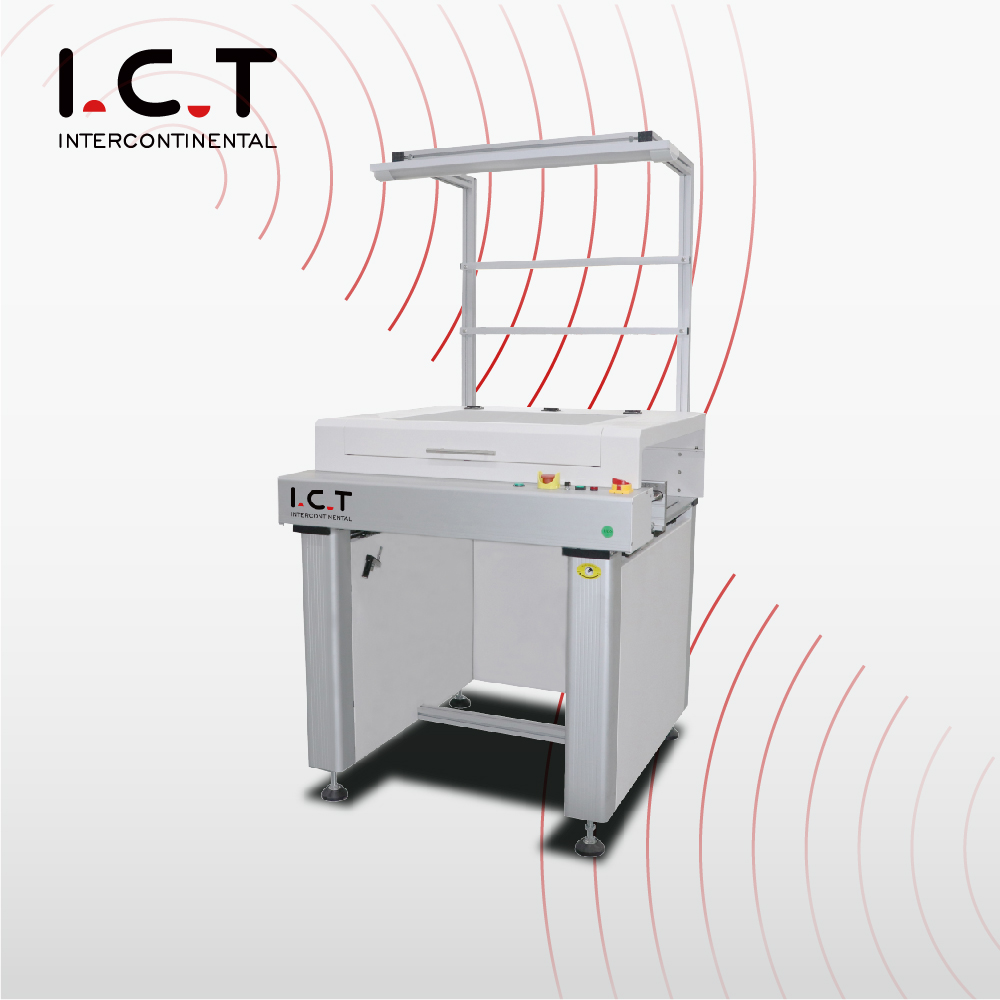 I.C.T SMT Высококлассная проверка конвейер с освещением VI