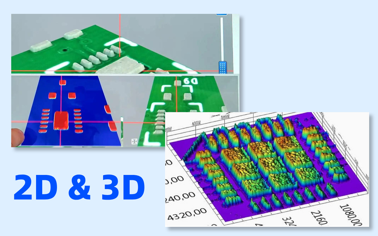 3. Сравнение 2D SPI и 3D SPI-технологий