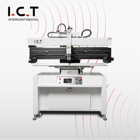P12 ICT Полуавтоматический трафарет Принтер SMT PCB Полуавтоматическая машина для пастообразной печати