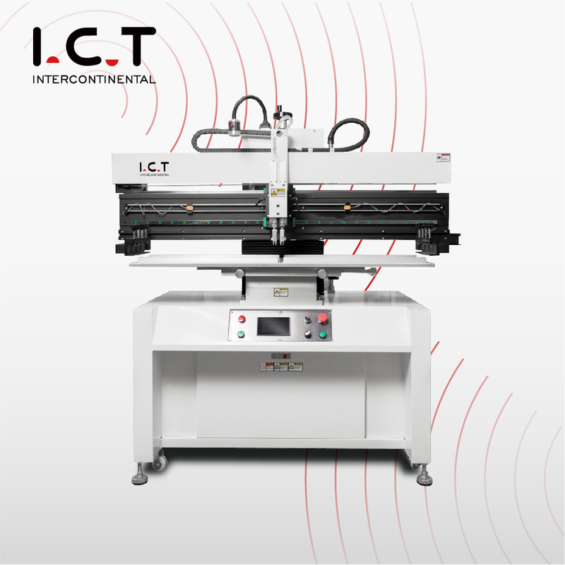 P12 ICT Полуавтоматический трафарет Принтер SMT PCB Полуавтоматическая машина для пастообразной печати