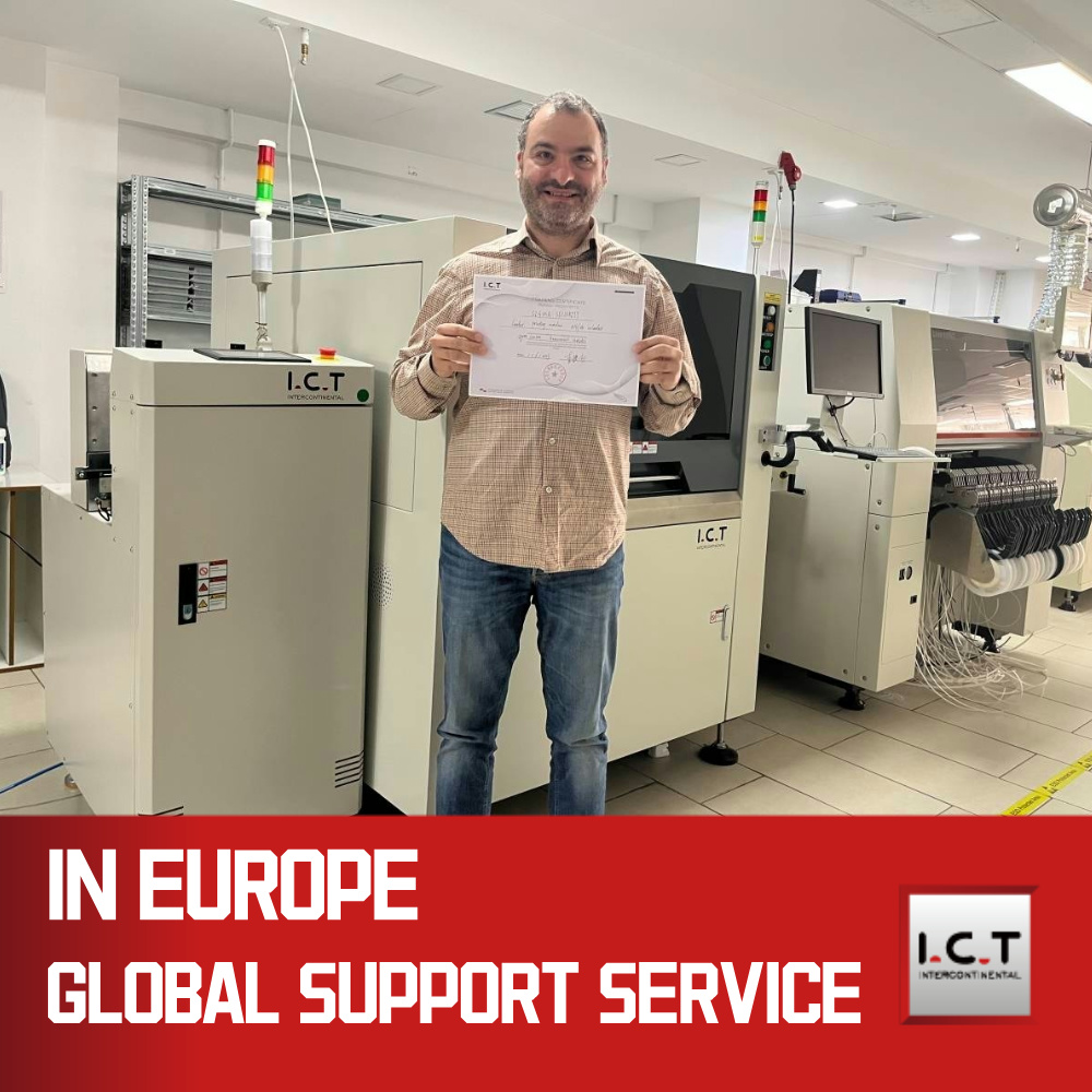 I.C.T | Полностью автоматическая печатная машина для пайки пасты со светодиодной печатной платой 1200 мм