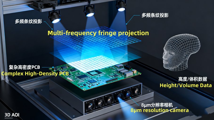 Принципиальная схема трехмерной структурированной световой визуализации