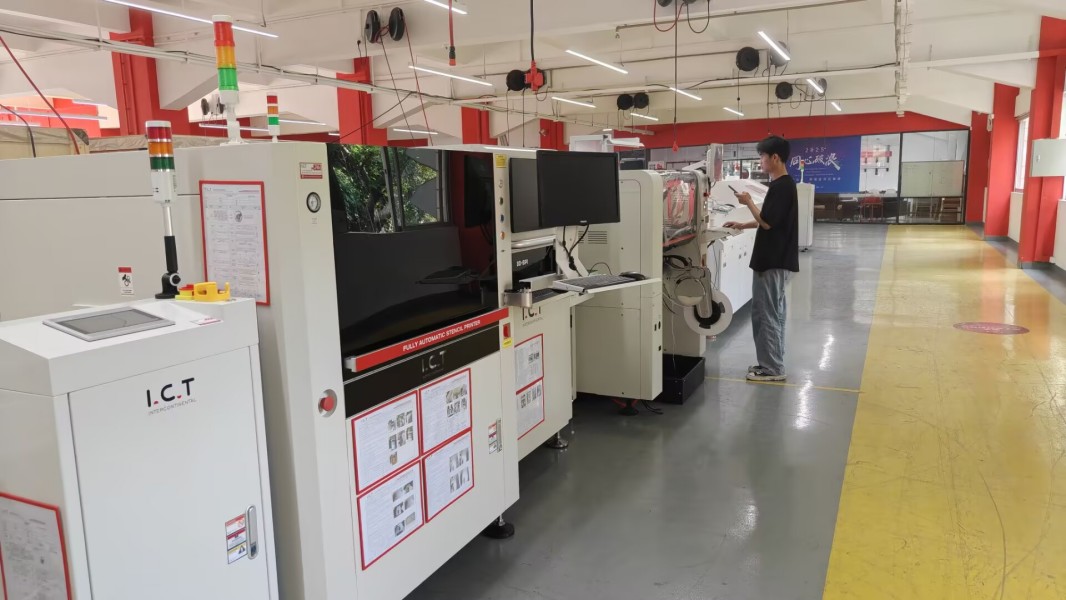 Инженер проверяет работоспособность оборудования в штаб-квартире I.C.T перед отправкой.