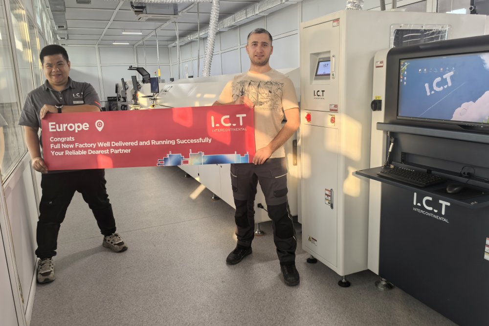 Инженеры I.C.T успешно завершили монтаж линии SMT в Европе.jpg