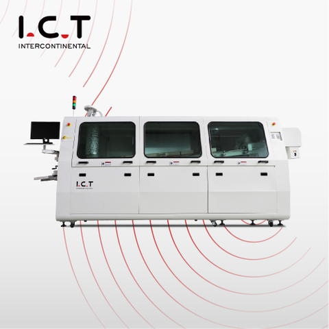 I.C.T |DIP Паяльная машина Полуавтоматическая настольная машина PCB Волновая паяльная машина
