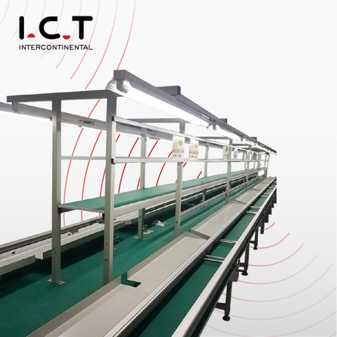 I.C.T LED ТВ SMT Сборка конвейер Конвейерная линия с рабочими столами