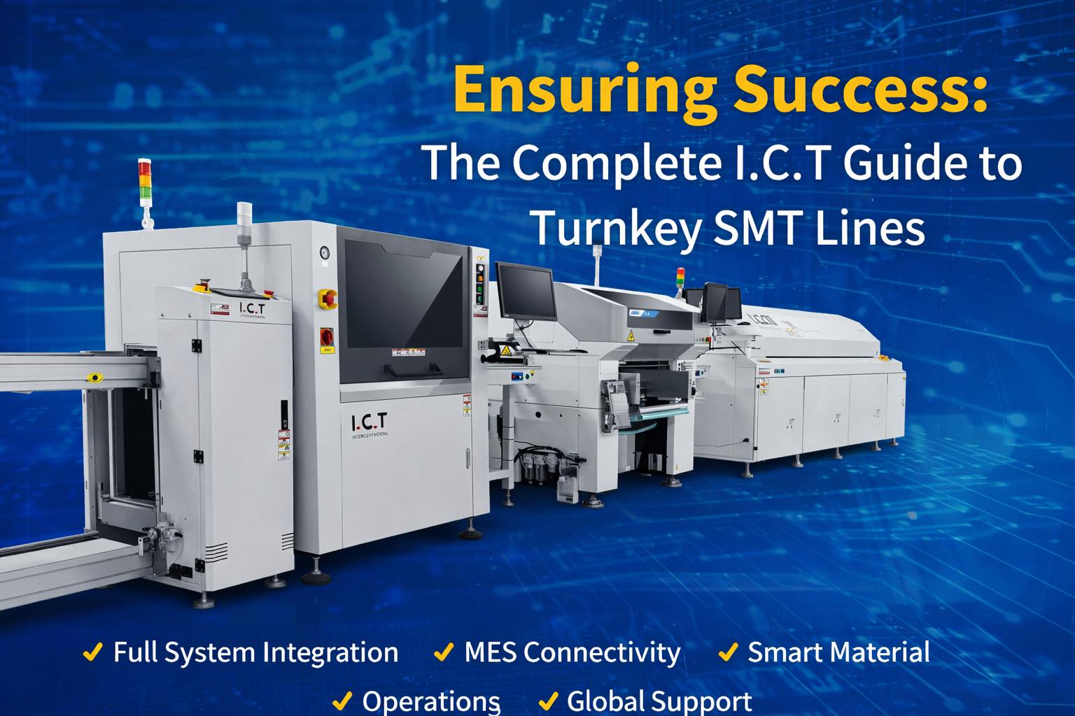 0-1 Полное руководство по производственной линии SMT &laquo;под ключ&raquo;: ключевые компоненты, преимущества и информация о развертывании
