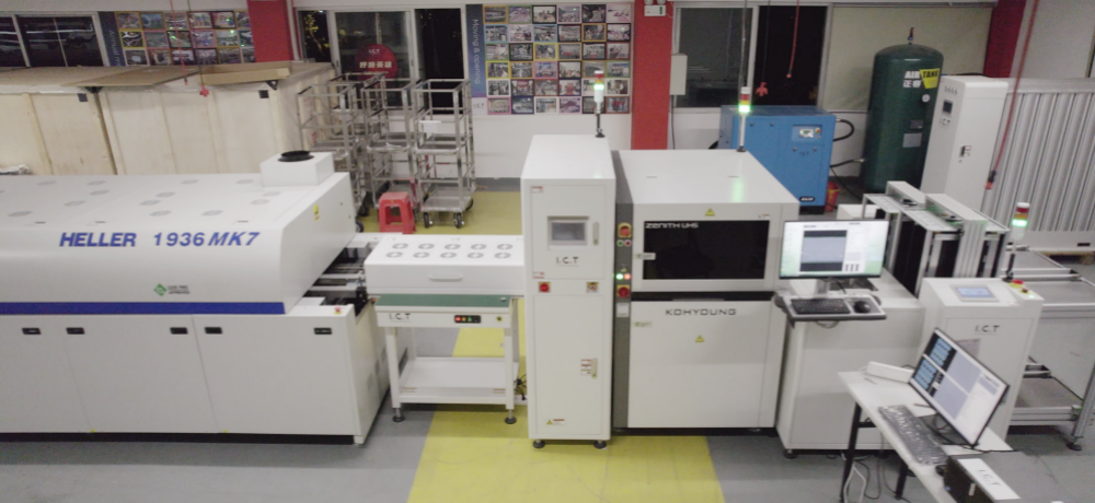 SMT Line с Heller Reflow Oven и Kohyoung AOI