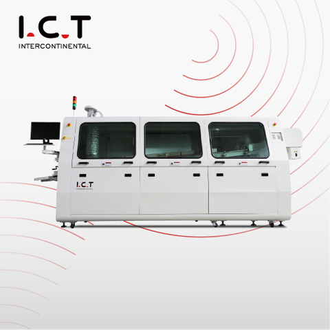 I.C.T |Машина для пайки волной с флюсом для крупных деталей PCB 
