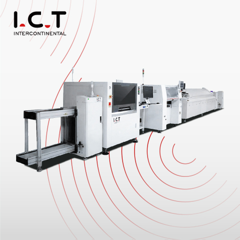 I.C.T |Экономичная высокоскоростная Автоматизированная линия сборки SMT PCB