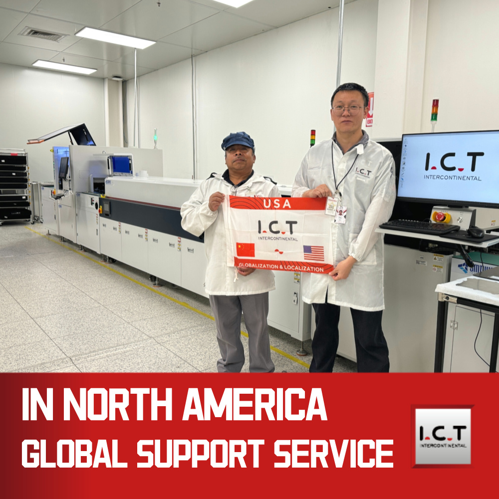 I.C.T | SMT Машина для напыления и склеивания покрытий для PCB LED