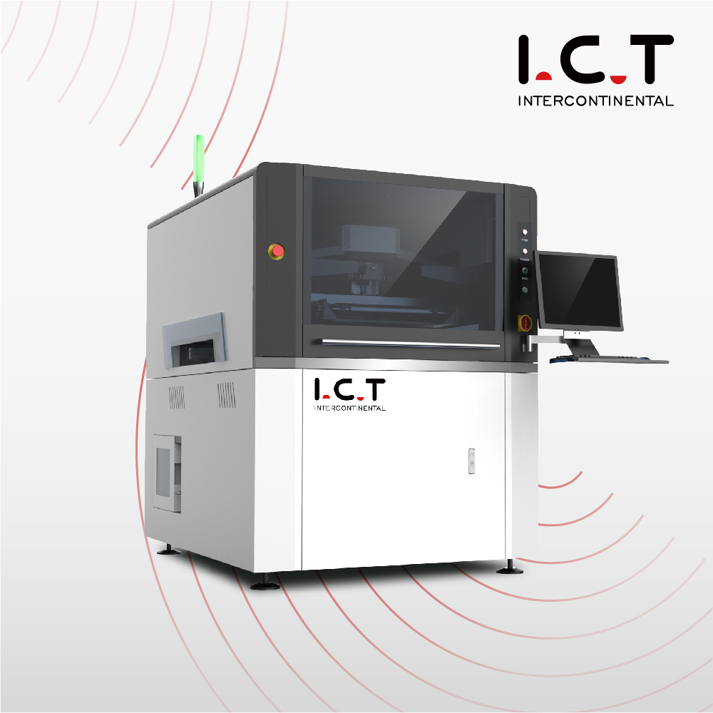 Полностью автоматический LED Паяльная паста онлайн SMT Модель экрана принтера I.C.T-1200