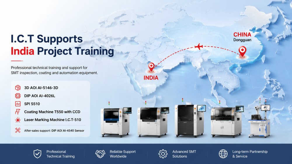 I.C.T обеспечивает поддержку технического обучения для Индии SMT Inspection and Automation Project.jpg